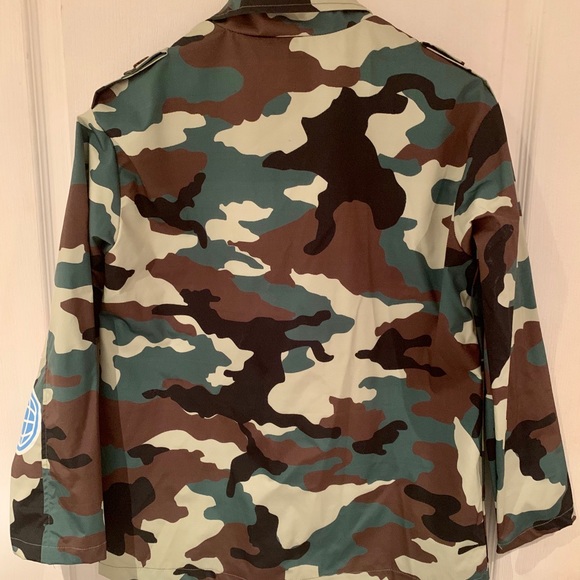 Army camouflage windbreaker jacket S/M - Picture 8 of 9